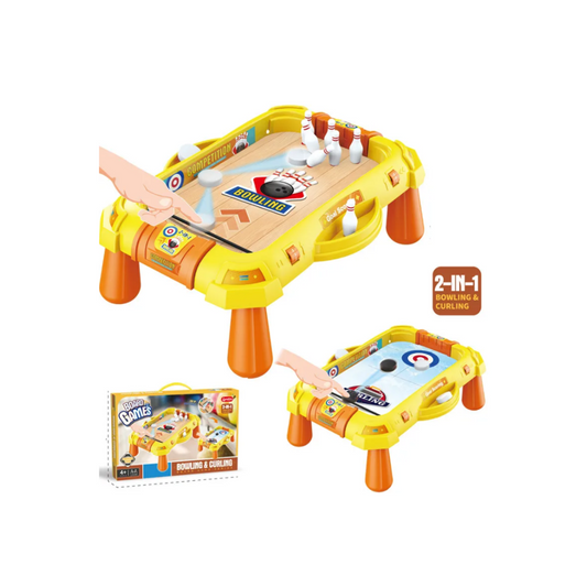 2 in 1 Bowling And Curling Table