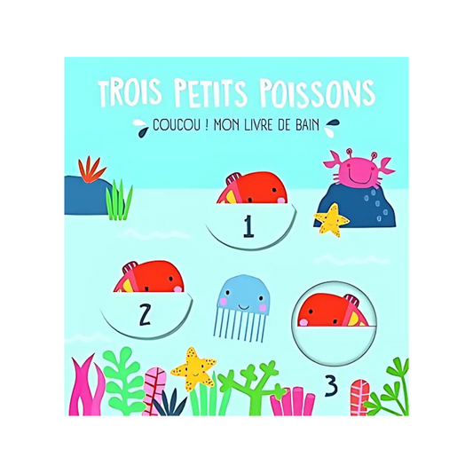 Trois petits poissons livre bain: Coucou !