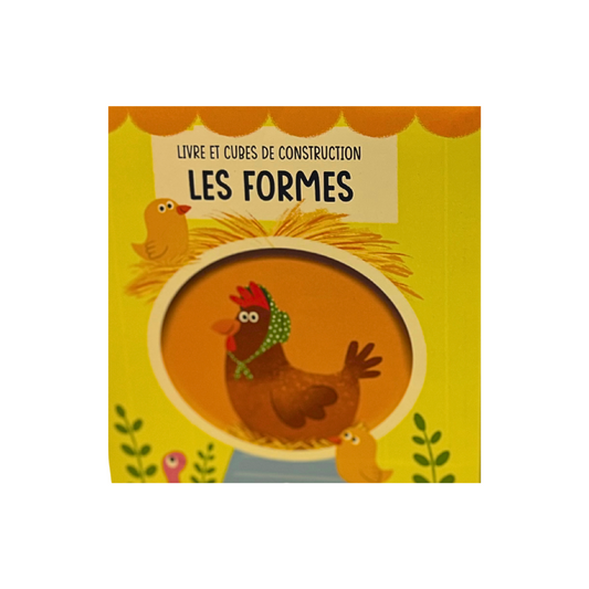 Livre et cube de construction - Les formes