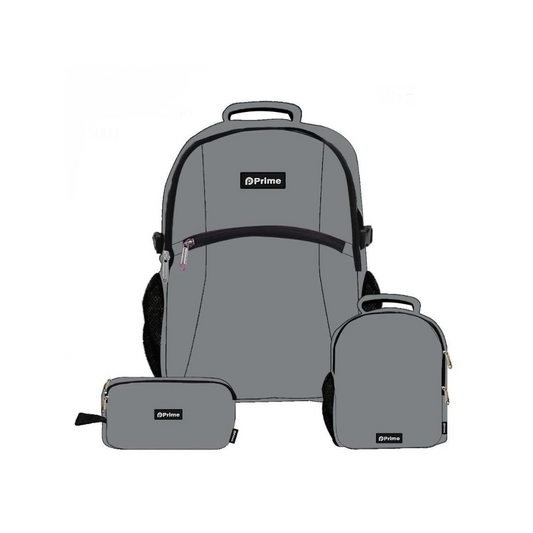 Grey - Bag, Lunchbag & Pencil Case