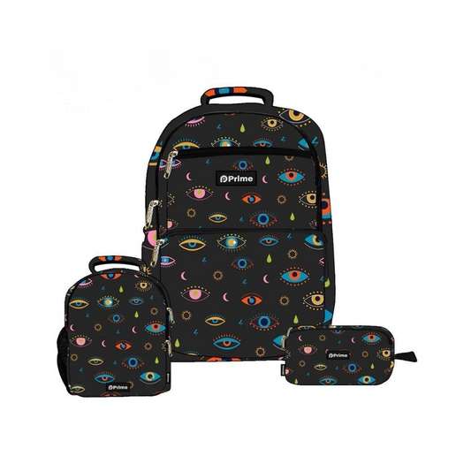 Colorful Eyes - Bag, Lunchbag & Pencil Case