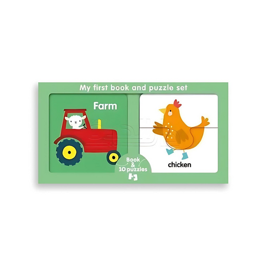 My First Book And Puzzle Collection: Farm